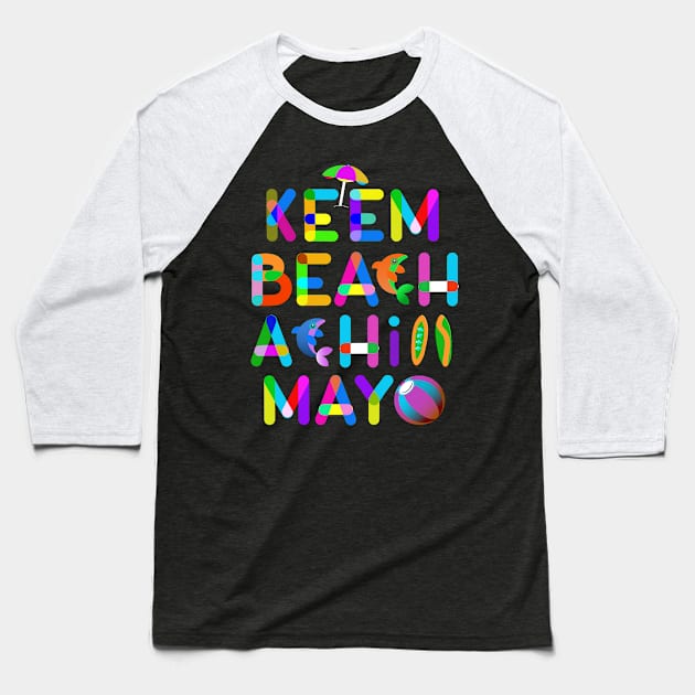 Keem Beach Achill Island County Mayo Ireland Baseball T-Shirt by Alex Bleakley